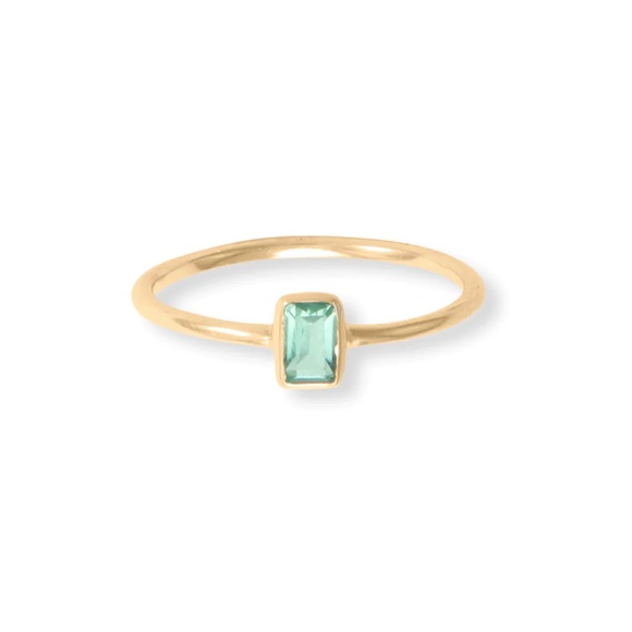 Real 14 Karat Gold Plated 925 Sterling Silver Set of Five Rings - Picture 4 of 5